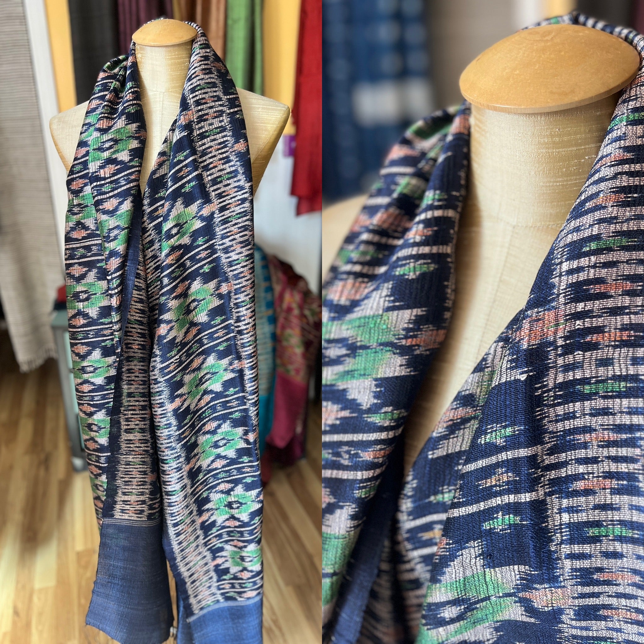 SPECIAL EDITION Silk ikat wraps from master weavers in Sam Neua, Laos