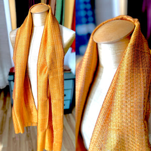 “Portsmouth” Group Handwoven Silk Scarves (special honeycomb weave)