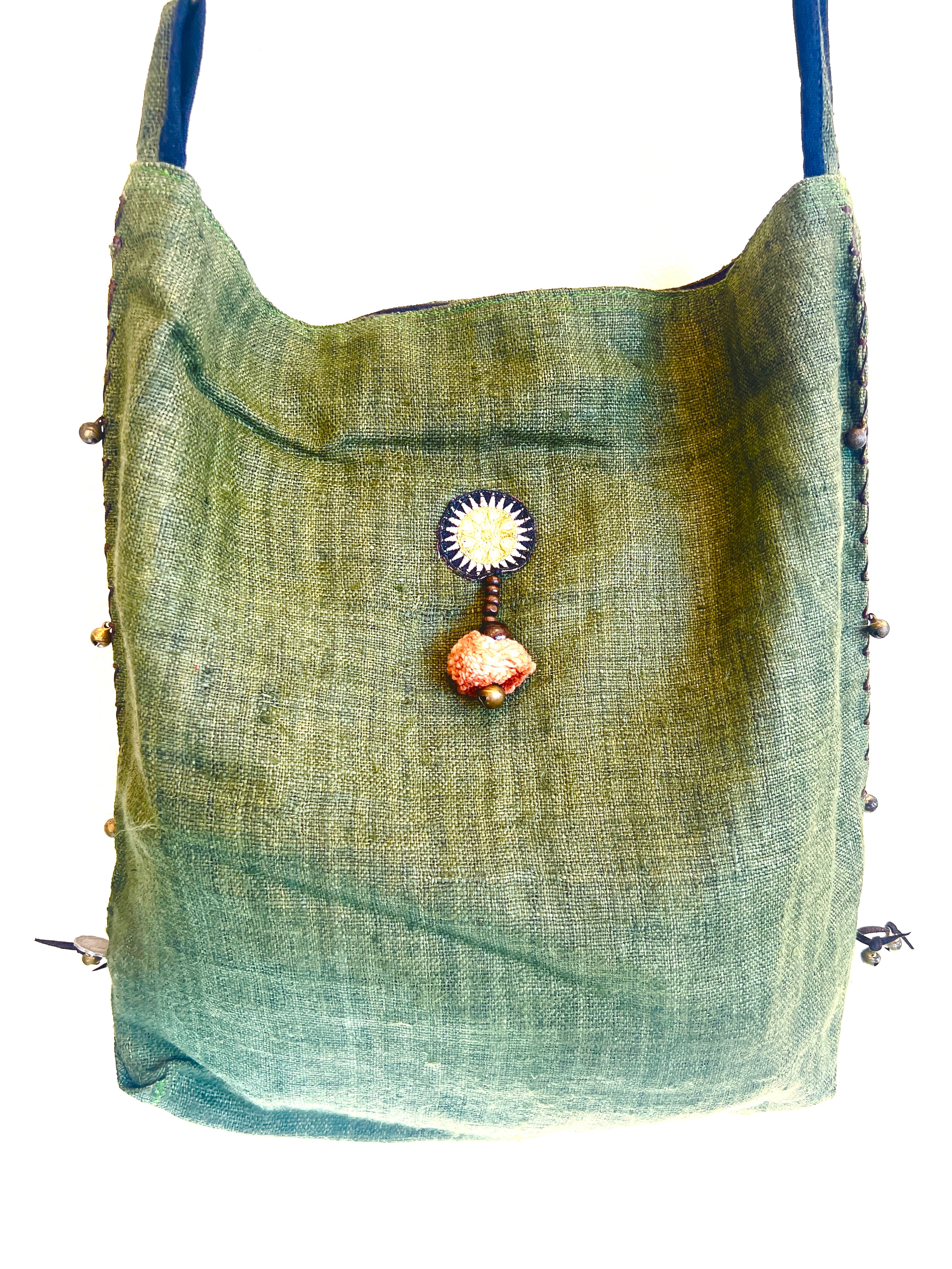 “Mekong” #5 Vintage Fabric Cross Body Bag