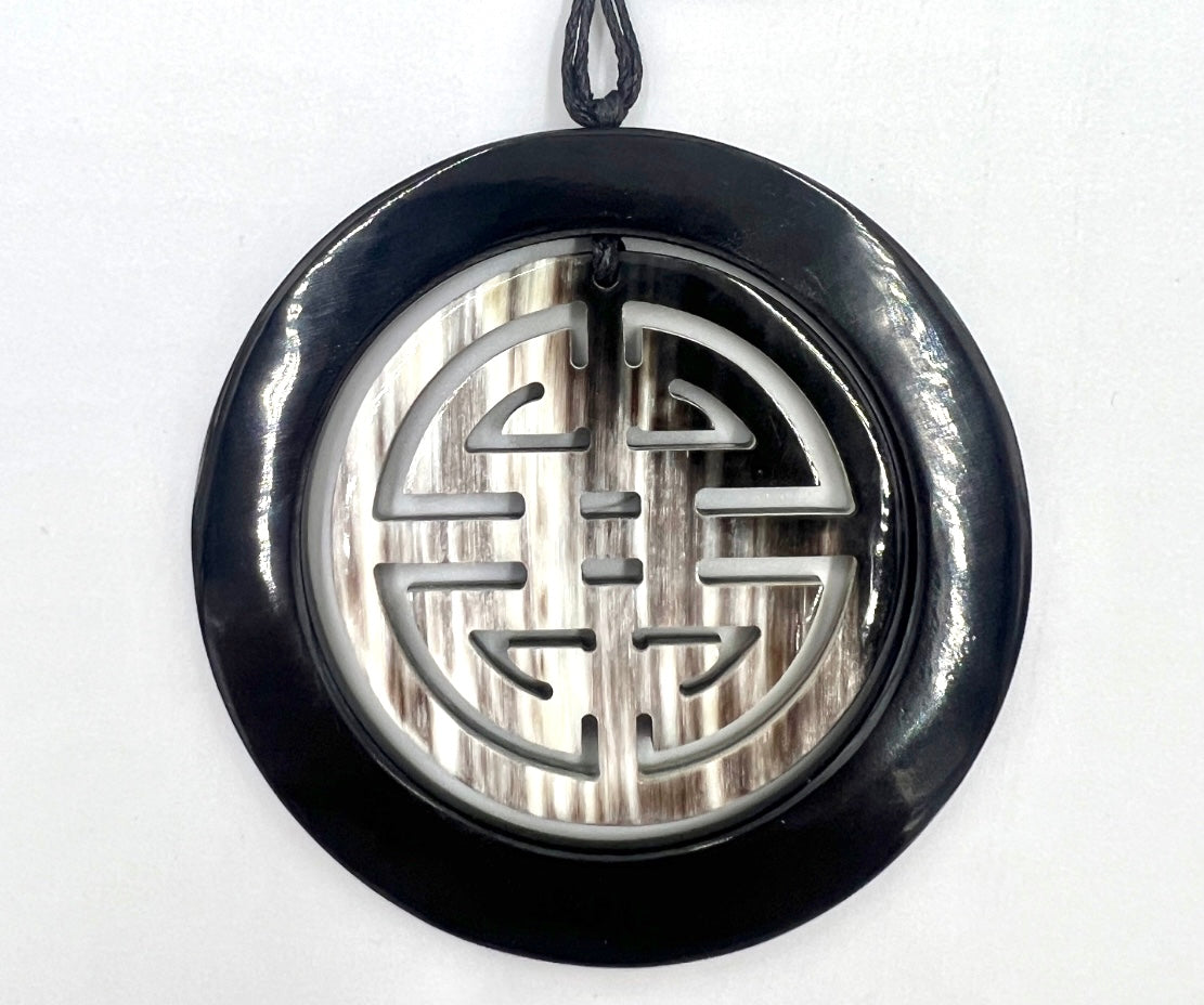 Water Buffalo Horn Pendant Necklace