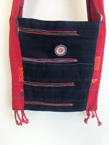 “Mekong” #11 Vintage Fabric Sm Cross Body Bag